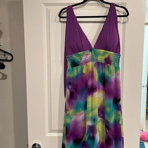 - Women’s long maxi dress with tie back